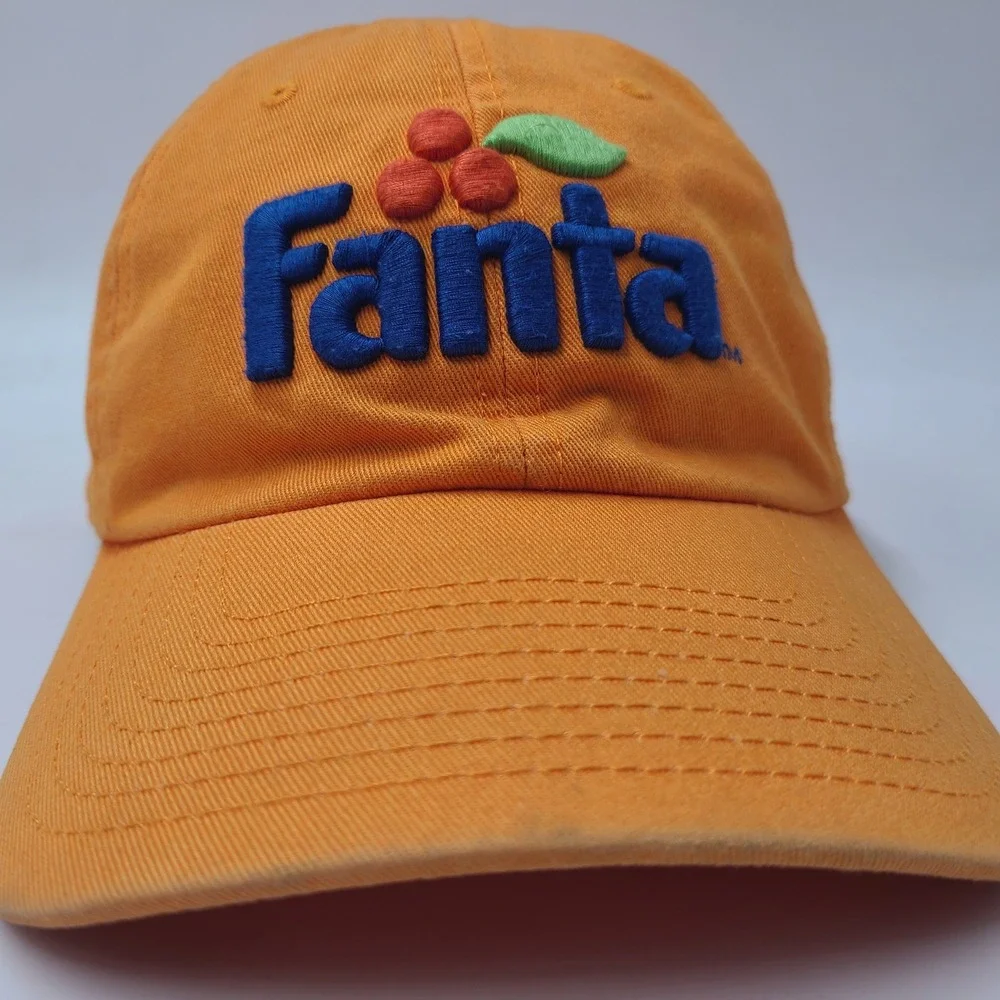 Fanta Hat Strapback American Needle Orange Blue Soda Logo Promo Casual Dad Men